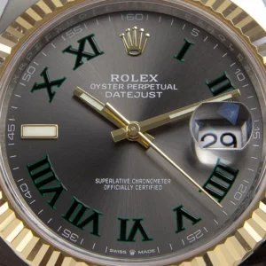 Rolex Datejust II 41mm Rhodium Dial 126333 “Wimbledon” Two-Tone Oyster
