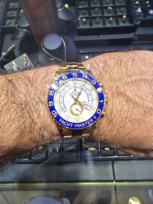 Replica Rolex Yacht-Master 44mm White Dial 116681 photo review