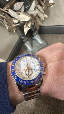 Replica Rolex Yacht-Master 44mm White Dial 116681 photo review