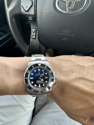 Replica Rolex Deepsea 44mm Black Dial 116660 photo review