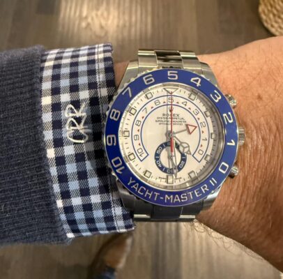 Replica Rolex Yacht-Master 44mm White Dial 116680 photo review