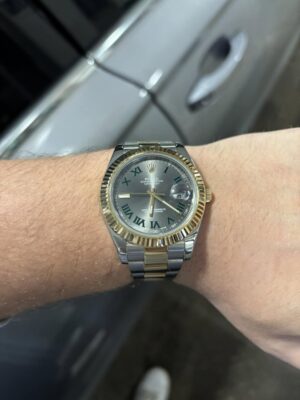 Superclone Rolex Datejust 41mm Rhodium Dial 126333 “Wimbledon” Flutted / Jubilee photo review