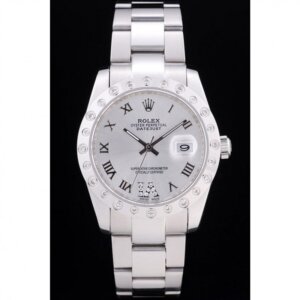 Rolex Datejust 36 mm zilveren wijzerplaat 7468