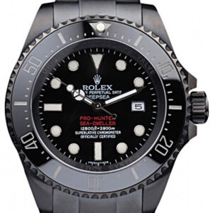 Superclone Rolex Deepsea 42mm Zwarte wijzerplaat REP016819