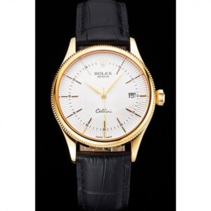Superclone Rolex Cellini 38mm met witte wijzerplaat REP016791
