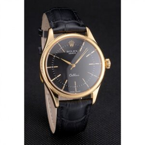 Superclone Rolex Cellini 38mm Black Dial REP016803