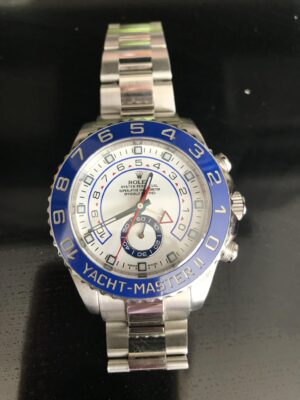 Replica Rolex Yacht-Master 44mm White Dial 116680 photo review