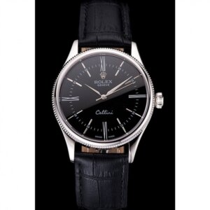 Superkloon Rolex Cellini 38 mm zwarte wijzerplaat REP016804