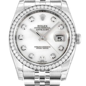 Replica Rolex Datejust Mother of Pearl – White Dial 116244 36 mm