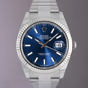 Alternatieve kijk op Replica Rolex Datejust Blue Dial 126334 Oyster 41 mm