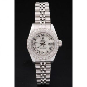Autre point de vue sur Superclone Rolex Datejust Diamond Dial SRL65 26 mm
