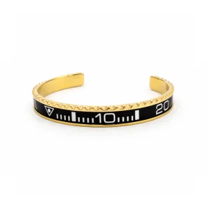 Replica Black Submariner Gold Tone Bracelet