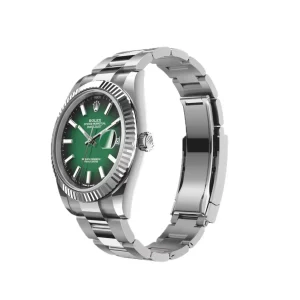 Alternatieve kijk op Replica Rolex Datejust 41 Green Ombré Dial (2026) Oyster