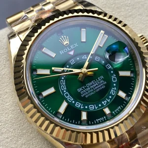 Replica Rolex Sky-Dweller Green Dial 336938 (Jubilee)