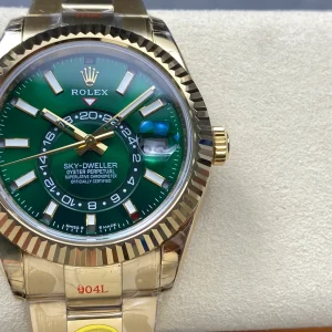 Replica Rolex Sky-Dweller Green Dial 336938 (Oyster)