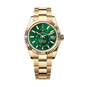 Replica Rolex Sky-Dweller Green Dial 336938 (Oyster)