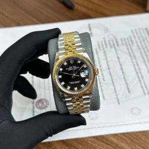 Replica Rolex Datejust Black Diamond Dial 126333-0006 41 mm