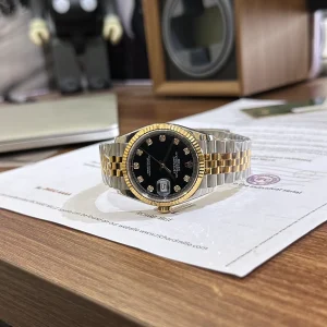 Replica Rolex Datejust Black Diamond Dial 126333-0006 41 mm