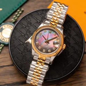 Replica Rolex Datejust Black Mother of Pearl Diamond Dial 278273-0024 31 mm