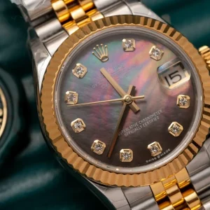 Replica Rolex Datejust Black Mother of Pearl Diamond Dial 278273-0024 31 mm