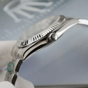 Replica Rolex Datejust Bright Blue Diamond Dial 126334-0015 41 mm