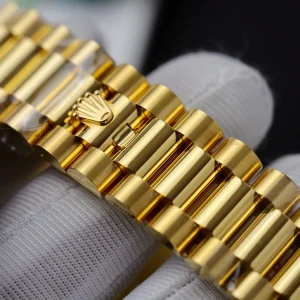 Superclone Rolex Day-Date White Mother-of-Pearl Diamond Dial 128238-0011 36 mm
