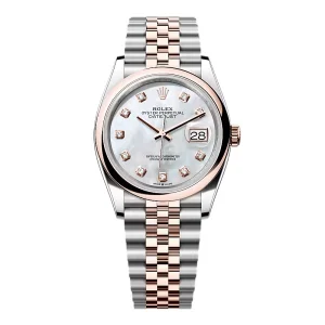 Replica Rolex Datejust Mother of Pearl Diamond Dial 126201-0021 36 mm