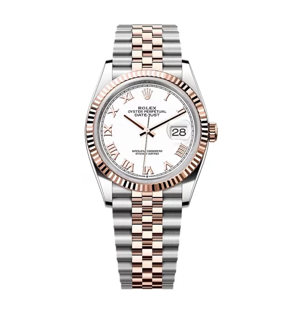 Replica Rolex Datejust White Roman Dial 126231-0015 36 mm