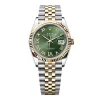 Replica Rolex Datejust Olive Green Roman Diamond Dial 126233-0025 36 mm