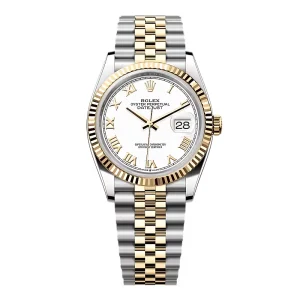 Replica Rolex Datejust White Roman Dial 126233-0029 36 mm