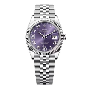 Replica Rolex Datejust Aubergine Dial 126234-0021 36 mm