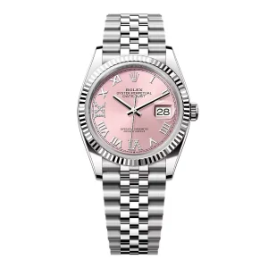 Replica Rolex Datejust Pink Roman Dial 126234-0031 36 mm