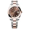 Replica Rolex Datejust Chocolate Diamond Dial 126301-0003 41 mm