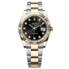 Replica Rolex Datejust Black Diamond Dial 126333-0005 41 mm