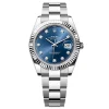 Replica Rolex Datejust Bright Blue Diamond Dial 126334-0015 41 mm