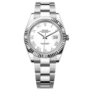 Replica Rolex Datejust White Roman Dial 126334-0023 41 mm