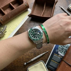 Replica Hulk Green Submariner Titanium Steel Bracelet