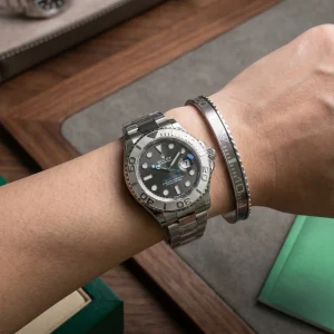 Replica Silver Yacht-Master Titanium Steel Bracelet