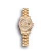 Super Clone Rolex DayJust Diamond Pave Gold Dial Gold Diamond Bracelet 1453953