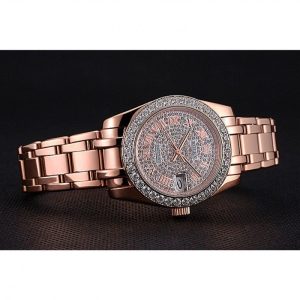 Rolex Datejust Diamond Dial And Bezel Pink Gold Case And Bracelet 622836 - Image 4