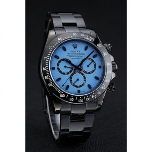 Super Clone Rolex Cosmograph Daytona Blue And Black Dial Black Stainless Steel Case And Bracelet 1454250 - Image 3