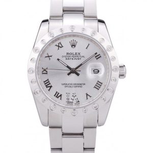 Rolex Datejust Diamond Bezel Silver Dial 7468 - Image 11
