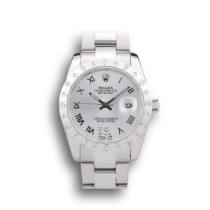 Rolex Datejust Diamond Bezel Silver Dial 7468