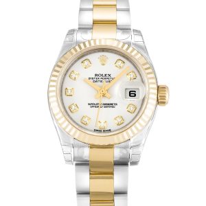 Rolex Datejust Lady White Diamond Dial 179173 – Bild 7