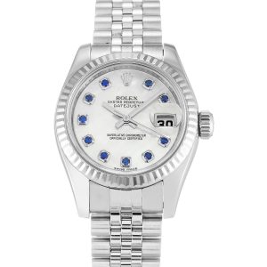 Rolex Datejust Lady Pearl-White & Sapphire Dial 179174 - Afbeelding 4