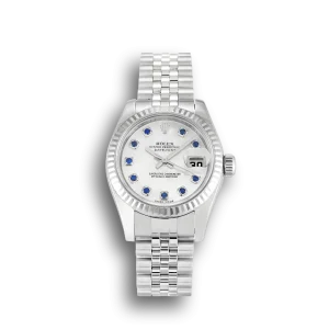 Rolex Datejust Lady Pearl-White & Sapphire Dial 179174