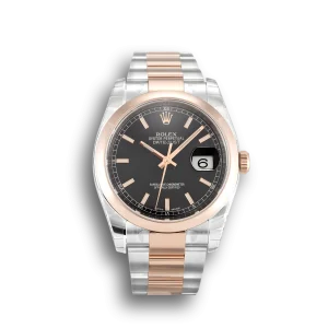 Rolex Datejust Black Baton Dial 116201