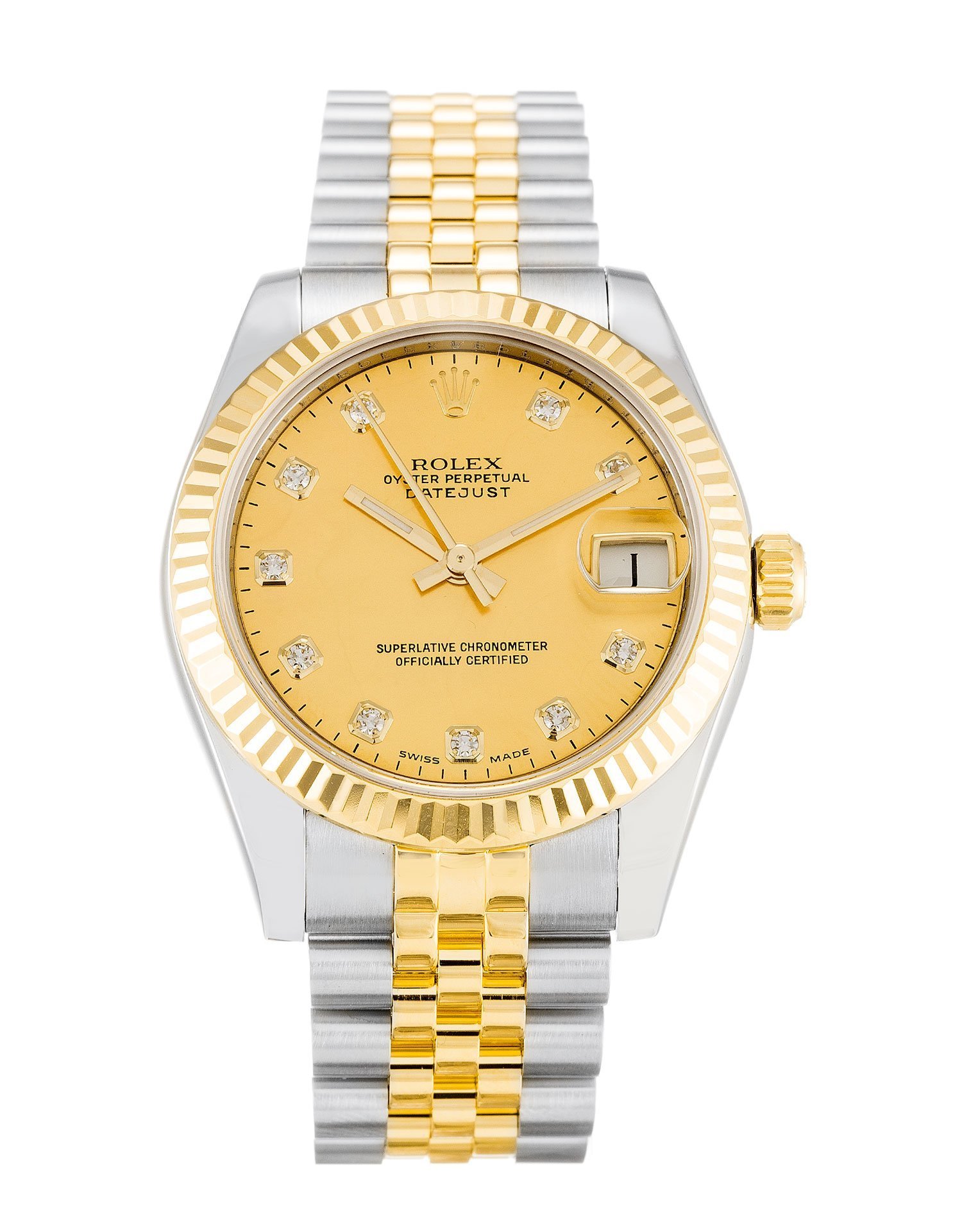 Rolex Datejust Lady Champagne Diamond Dial 178273 – Image 4