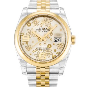 Rolex Datejust Silver Floral Dial 116203 - Image 4