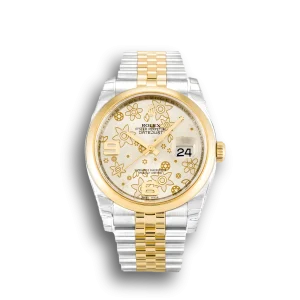 Rolex Datejust Silver Floral Dial 116203